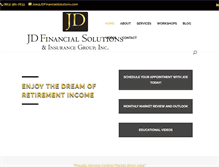 Tablet Screenshot of jdfinancialsolutions.com